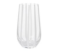 Broste Copenhagen Verre à boire Stripe 55 cl Clear-white stripes