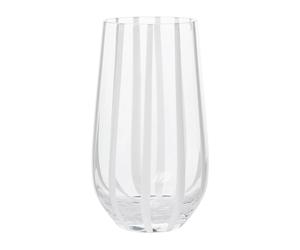 Broste Copenhagen Verre à boire Stripe 55 lear-white stripes