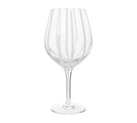 Broste Copenhagen Verre à vin rouge Stripe 65 cl Clear-white stripes