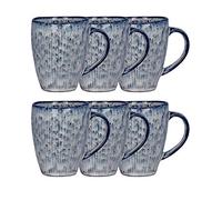 Broste Nordic Sea Lot de 6 tasses en faïence Gris 8 x 10 cm 250 ml