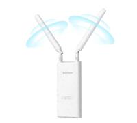 BrosTrend AC1200 Repeteur WiFi Extérieur Longue Portée avec Port POE Gigabit, Amplificateur Sans Fil Exterieur Double Bande 867Mbps 5GHz & 300Mbps 2,4GHz, IP65, Répéteur WiFi pour Jardin, Yard, Caméra