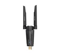 BrosTrend BE6500 Clé WiFi 7 Puissante, Clé USB WiFi pour PC Tri-Bande 6GHz / 5GHz / 2.4GHz, Longue Portée Antenne Wi-Fi PC Dongle, Clef sans Fil Adaptateur USB 3.0, Compatible avec Windows 11/10, WPA3