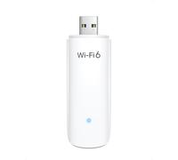 BrosTrend Clé WiFi 6 USB Puissante AX1800 Mbps, Double Bande Adaptateur USB Dongle WiFi, 5GHz 1201Mbps + 2.4G 574Mbps, Compatible avec Windows 11/10 Seulement, Cle Wi-Fi pour PC, 802.11ax, USB3.0 WPA3