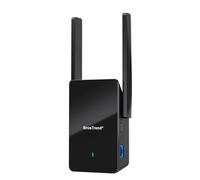 BrosTrend Répéteur WiFi 6 AX1500, Repeteur WiFi Puissant Couvre jusqu'à 185m², Amplificateur Wi-Fi avec Port Gigabit, Wi-Fi Extender Double Bande 5GHz & 2.4GHz, Compatible avec Toutes Les Box Internet