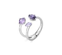 Brosway Bague collection Fancy en argent 925/1000 rhodié et zircons cubiques violets,de taille 14.La référence est FMP16B., 10, Métal Argent sterling, Non applicable magic purple