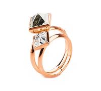 Brosway Bague Femme en Acier, Bague Femme Collection Polar - BPL33, 20, Acier inoxydable Métal non précieux acier inoxydable, Non applicable.
