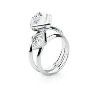 Brosway Bague Femme en Acier et Cristaux | Collection Polar - BPL31