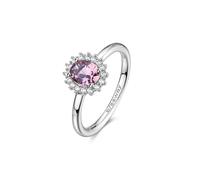 Brosway Bague Femme en Argent et Tender Pink | Collection Fancy - FTP18, 16, Argent sterling, Tender Pink