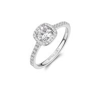 Brosway Bague pour femme Collection Fancy de la ligne Infinite White. Bague en argent 925 rhodié et zircons blancs, taille 10 Trendy cod. FIW162, Argent sterling, Zircone