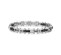 Brosway BBC31 Bracelet homme en acier inoxydable avec éléments noirs, design moderne