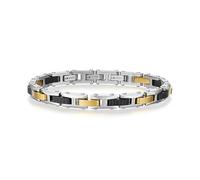 Brosway BBC33 Bracelet pour homme en acier argenté et noir