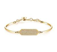 Brosway BHK64 Bracelet semi-rigide pour femme en acier, Ø 70 mm, Acier inoxydable, Cristaux Swarovski©