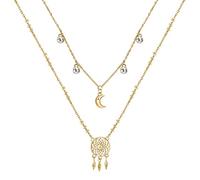 Brosway BHKN067 Collier pour femme en acier inoxydable avec symboles attrape-rêves