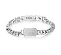 Brosway BIK14 Bracelet homme en acier, collection Ink, 220mm, Acier inoxydable Acier allié, No Gemstone