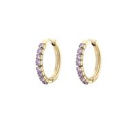 Brosway Boucles d'oreilles créoles pour femme en acier, boucles d'oreilles femme collection Desideri - BEIE022, Ø 21,5mm, Acier inoxydable, Zircone cubique