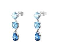 Brosway Boucles d'oreilles pendantes en acier avec zircones Bleu BIG22