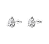 BROSWAY Boucles d'oreilles pour femme, argent 925, forme de goutte, zircons blancs, style élégant, modèle FIW184