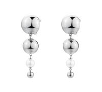 Brosway Boucles d'oreilles pour femme, boucles d'oreilles pendantes en acier et perles | Collection PERFECT - BPC60