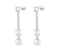Brosway Boucles d'oreilles pour femme, boucles d'oreilles pendantes en argent et infini/blanc | Collection FANCY - FIW175