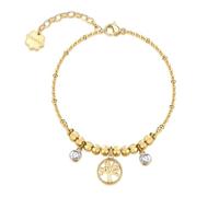 Brosway Bracelet femme avec symbole arbre de vie en acier inoxydable | Collection Chakra - BHKB270, Acier inoxydable, Cristal