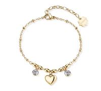 Brosway Bracelet femme avec symbole cœur en acier inoxydable | Collection Chakra - BHKB264, Acier inoxydable, Cristal