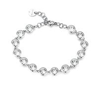Brosway Bracelet femme en acier inoxydable | Collection Symphonia - BYM30, 19 cm, Acier inoxydable, Cristal