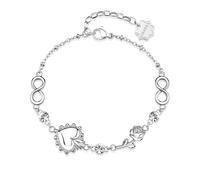 Brosway Bracelet femme en argent, élégant design avec cristaux et roses, collection BHKB281