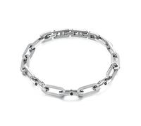 Brosway BBU11 Bracelet pour homme en acier, collection Caliburn, 220mm, Acier inoxydable, cristaux