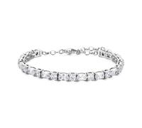 Brosway Bracelet Tennis pour femme en argent avec cristaux, collection BIG18, élégant bijou pour occasions spéciales