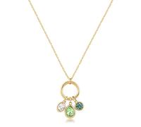 Brosway BYM200 Collier Femme en Acier avec Pendentifs et Cristaux Colorés
