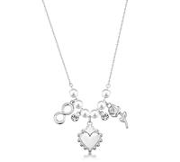 Brosway Collier femme, collier en acier et cristaux/perles avec symbole coeur | Collection Chakra - BHKN183