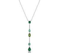Brosway Collier femme, collier ras du cou en argent et Life Green | Collection Fancy - FLG150
