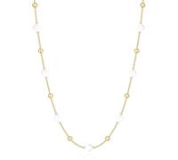 Brosway Collier femme en acier avec perles, élégant ras du cou BPC49, bijoux mode féminin