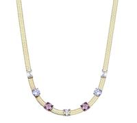 Brosway Collier ras du cou Dreaming en acier 316L doré et cristaux amethyst BIG06