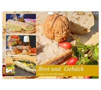 Brot und Gebäck. Feines aus der Backstube (Wandkalender 2026 DIN A4 quer), CALVENDO Monatskalender: Ofenfrische Backwaren schmecken immer!