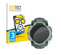 brotect Anti-Reflet Protection d'Écran Verre Mat pour Garmin Instinct 3 AMOLED/Solar (45 mm) (3 Pièces) - Film Protecteur Vitre 9H