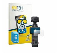 BROTECT Film Protection pour Insta360 Luna Pro | 6 Pièces Mat Protection d'écran Made in Germany Anti Reflet Anti-traces de Doigts Anti-Rayures