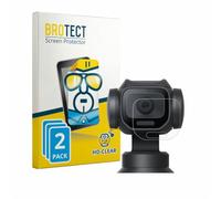 BROTECT Film Protection pour Insta360 Luna Pro | (Lentille) 2 Pièces Clair Protection d'écran Made in Germany Anti-Rayures Transparent