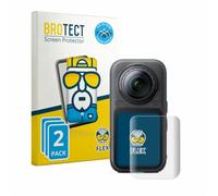 BROTECT Film Protection pour Insta360 X6 | 2 Pièces Clair Protection d'écran Made in Germany Intégrale 3D Incurvé Couverture Complète Transparent