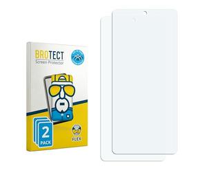 brotect Film Protection pour Vivo V27 | 2 Pièces Clair Protection d'écran Made in Germany Intégrale 3D Incurvé Couverture Complète Transparent