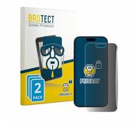 brotect Protection Anti-Espion pour Apple iPhone 15 | 2 Pièces Anti-Spy Protection d'écran Made in Germany Privacy Film Écran de Confidentialité Clair