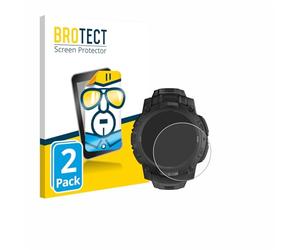 brotect Protection Ecran pour Garmin Instinct 3 Solar Tactical Edition (45 mm) (2 Pièces) - Film Protection Ultra Clair