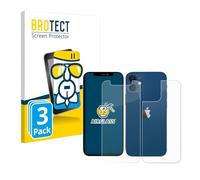 brotect Protection Écran Verre pour Apple iPhone 12 mini (Avant+Arrière) (3 Pièces) Film Protecteur Vitre 9H [Anti-Rayures, Transparent]