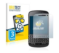 brotect Protection Écran Verre pour BlackBerry Q10 (3 Pièces) Film Protecteur Vitre 9H [Anti-Rayures, Transparent]