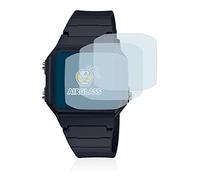 brotect Protection Écran Verre pour Casio Unisex A168WA-1YES | 3 Pièces Clair Protection d'écran Made in Germany Film Protecteur Vitre 9H Anti-Rayures Transparent