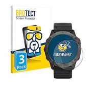 brotect Protection Écran Verre pour Garmin Fenix 6X Pro Solar | 3 Pièces Clair Protection d'écran Made in Germany Film Protecteur Vitre 9H Anti-Rayures Transparent