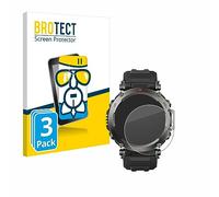 brotect Protection Écran Verre pour Huami Amazfit T-Rex Ultra | 3 Pièces Clair Protection d'écran Made in Germany Film Protecteur Vitre 9H Anti-Rayures Transparent