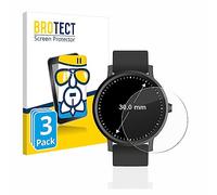 brotect Protection Écran Verre pour | Montres (Circulaire, ø: 30 mm) 3 Pièces Clair Protection d'écran Made in Germany Vitre 9H Anti-Rayures Transparent