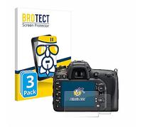 brotect Protection Écran Verre pour Nikon D7200 (3 Pièces) Film Protecteur Vitre 9H [Anti-Rayures, Transparent]