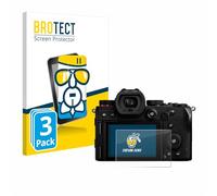 brotect Protection Écran Verre pour Panasonic Lumix DC-S5 | 3 Pièces Clair Protection d'écran Made in Germany Film Protecteur Vitre 9H Anti-Rayures Transparent